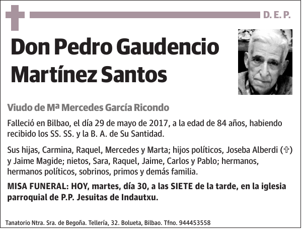 Pedro Gaudencio Martínez Santos