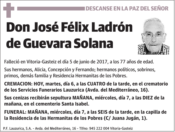 José Félix Ladrón de Guevara Solana