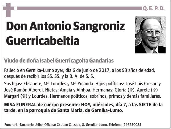 Antonio Sangroniz Guerricabeitia