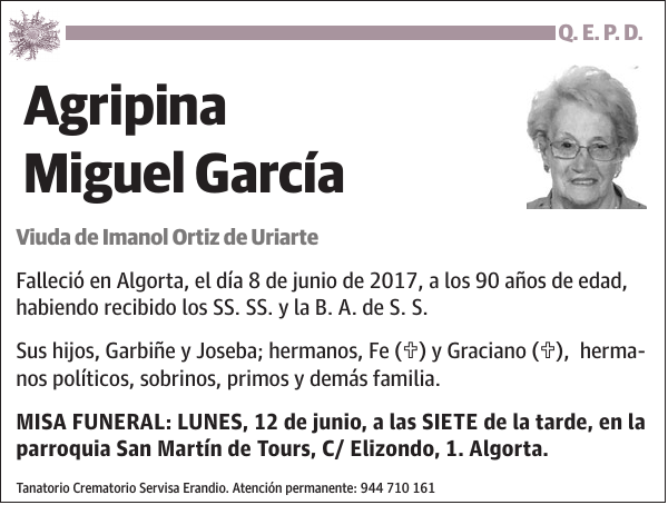 Agripina Miguel García