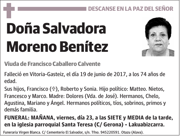 Salvadora Moreno Benítez