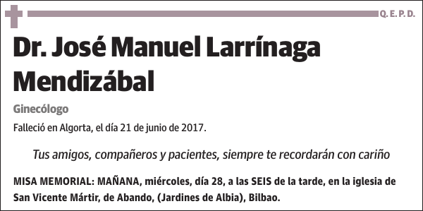 José Manuel Larrínaga Mendizábal