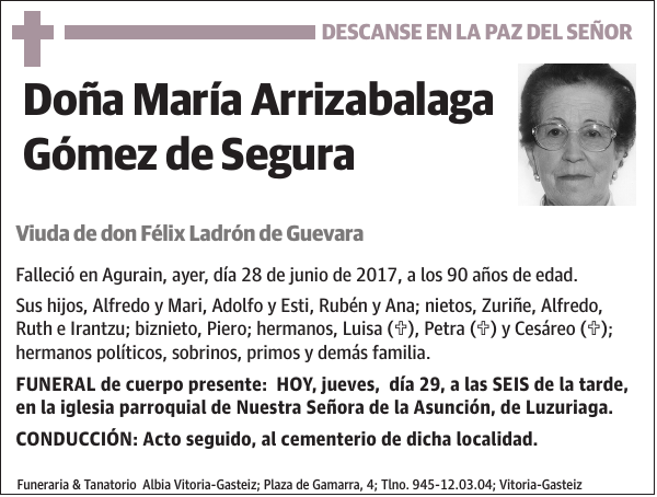 María Arrizabalaga Gómez de Segura