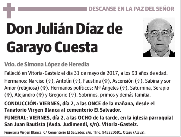 Julián Díaz de Garayo Cuesta