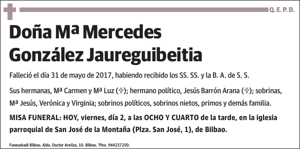 Mª Mercedes González Jaureguibeitia