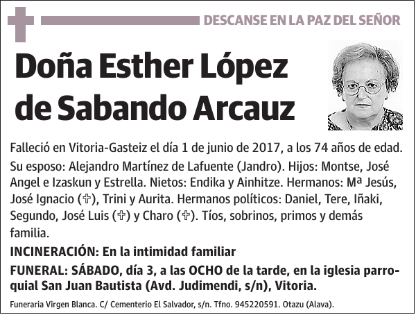 Esther López de Sabando Arcauz