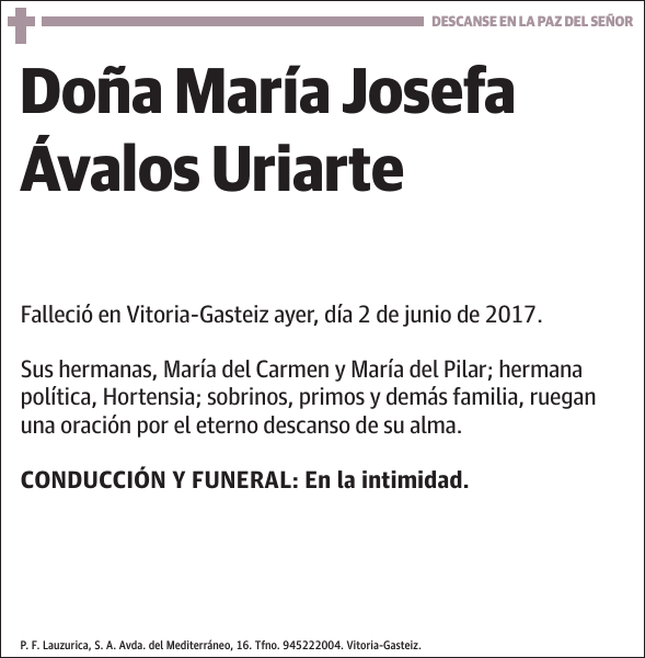 María Josefa Ávalos Uriarte