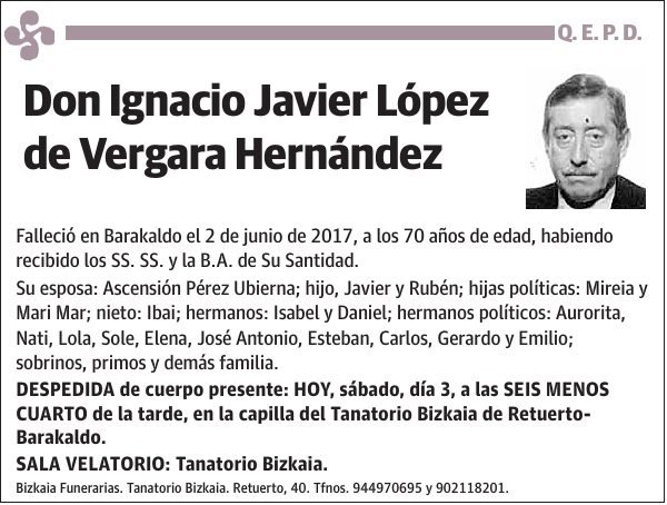 Ignacio Javier López de Vergara Hernández