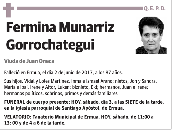 Fermina Munarriz Gorrochategui