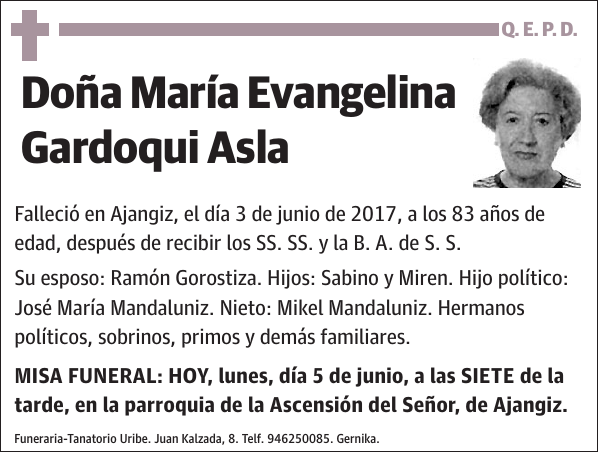 María Evangelina Gardoqui Asla