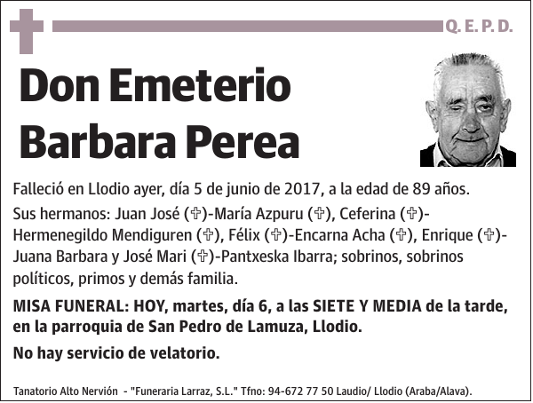 Emeterio Barbara Perea