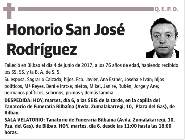 Honorio San José Rodríguez