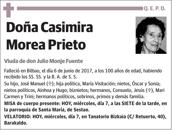 Casimira Morea Prieto