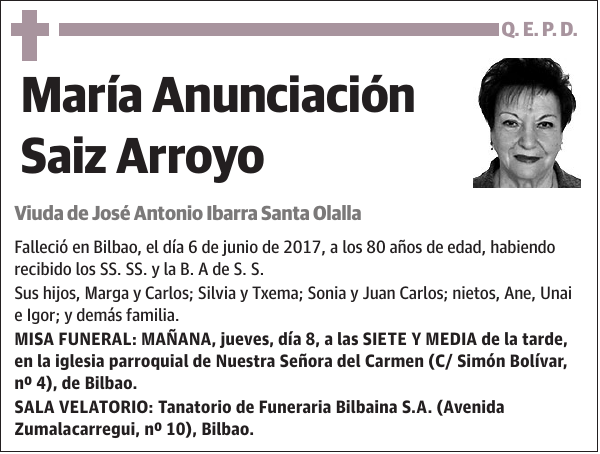 María Anunciación Saiz Arroyo