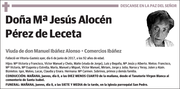 Mª Jesús Alocén Pérez de Leceta