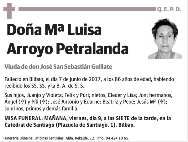 Mª Luisa Arroyo Petralanda