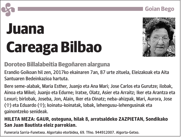 Juana Careaga Bilbao