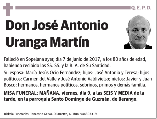 José Antonio Uranga Martín