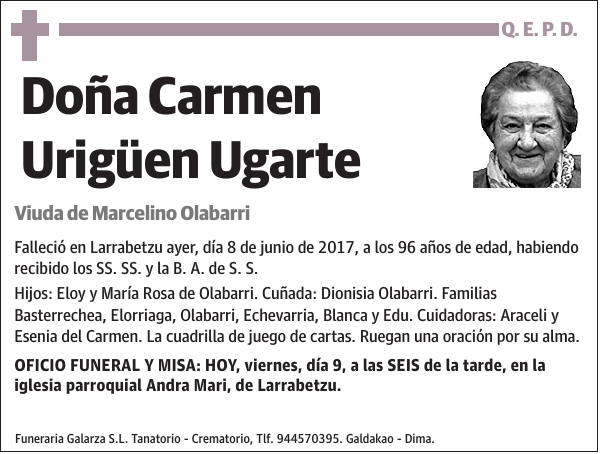 Carmen Urigüen Ugarte