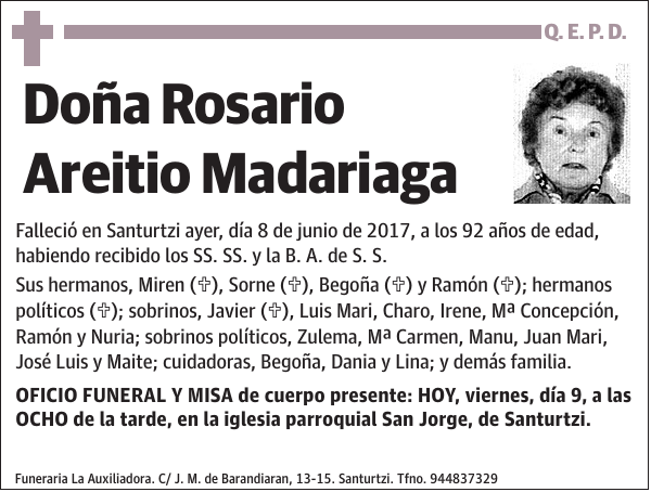 Rosario Areitio Madariaga