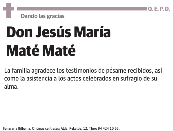 Jesús María Maté Maté