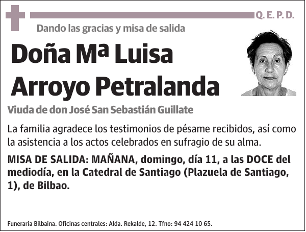 Mª Luisa Arroyo Petralanda