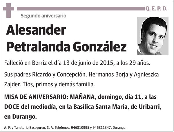 Alesander Petralanda González