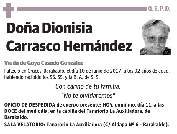 Dionisia Carrasco Hernández