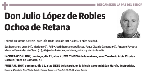 Julio López de Robles Ochoa de Retana