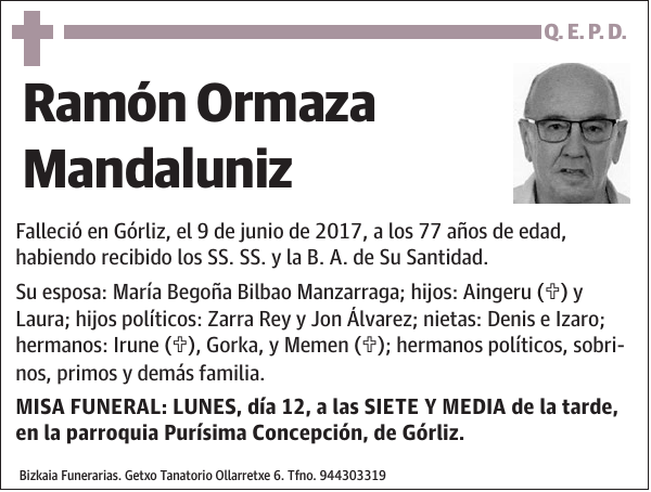 Ramón Ormaza Mandaluniz