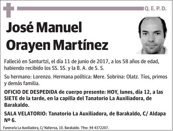 José Manuel Orayen Martínez