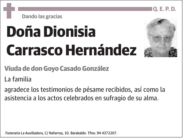 Dionisia Carrasco Hernández