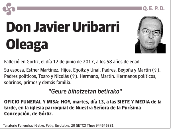 Javier Uribarri Oleaga