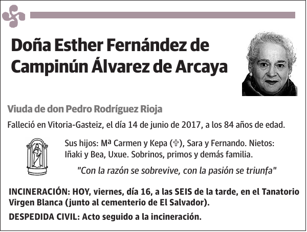 Esther Fernández de Campinún Álvarez de Arcaya