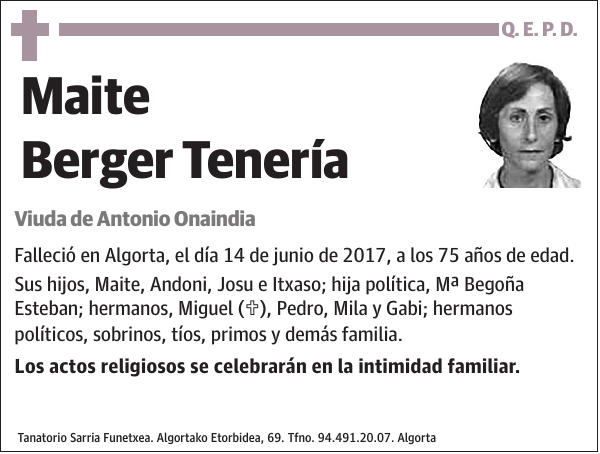 Maite Berger Tenería