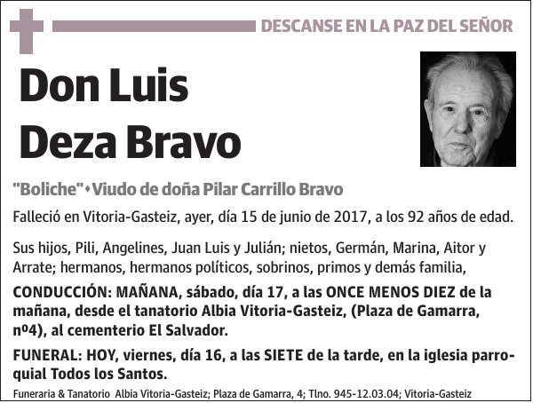 Luis Deza Bravo