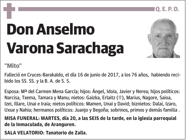 Anselmo Varona Sarachaga