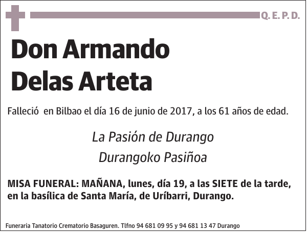 Armando Delas Arteta