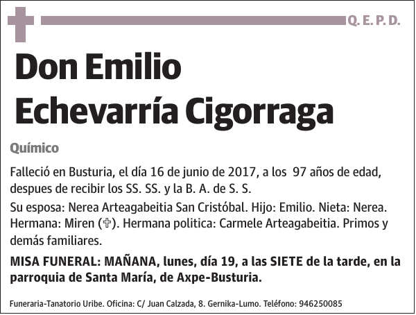 Emilio Echevarría Cigorraga