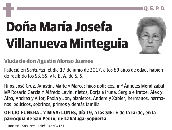 María Josefa Villanueva Minteguia