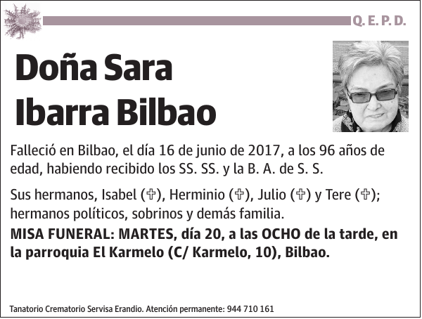 Sara Ibarra Bilbao