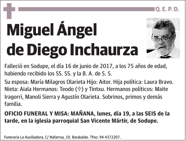 Miguel Ángel de Diego Inchaurza