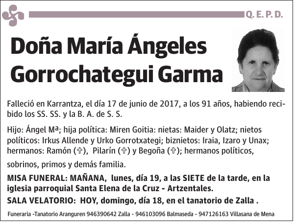 María Ángeles Gorrochategui Garma