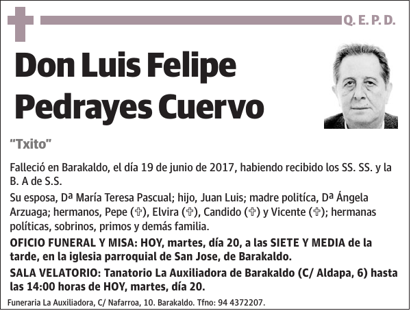 Luis Felipe Pedrayes Cuervo