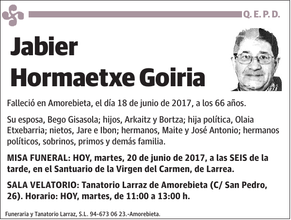 Jabier Hormaetxe Goiria