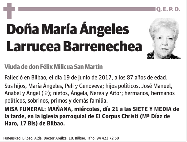 María Ángeles Larrucea Barrenechea