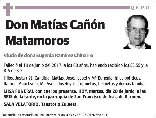 Matías Cañón Matamoros