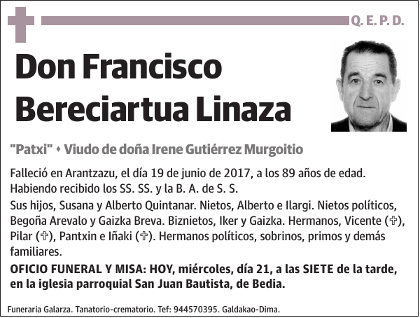 Francisco Bereciartua Linaza