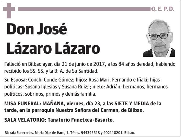 José Lázaro Lázaro