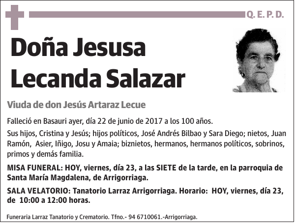 Jesusa Lecanda Salazar